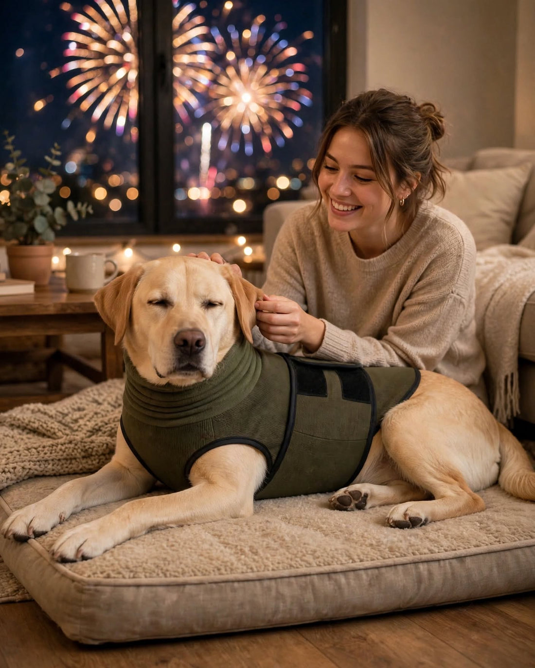 Should You Comfort a Scared Dog During Fireworks?