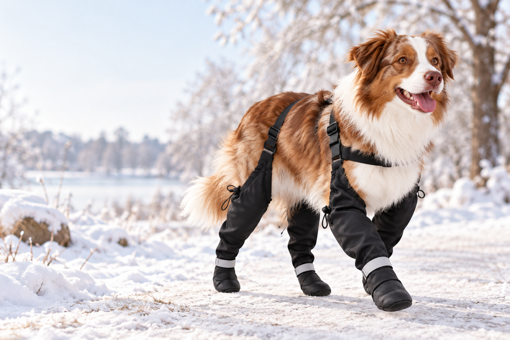 HeroStride™ Stay-On Dog Winter Boots