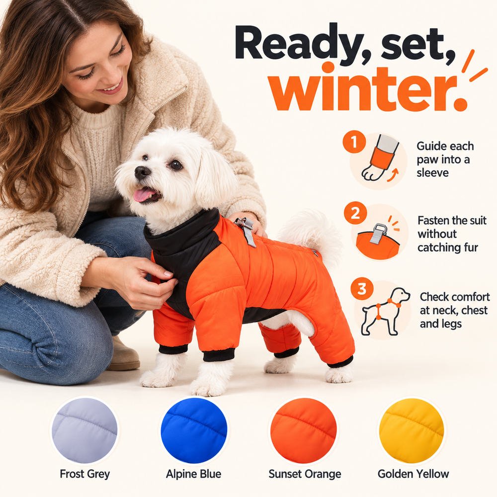 HeroWarm™ Insulated Dog Winter Snowsuit