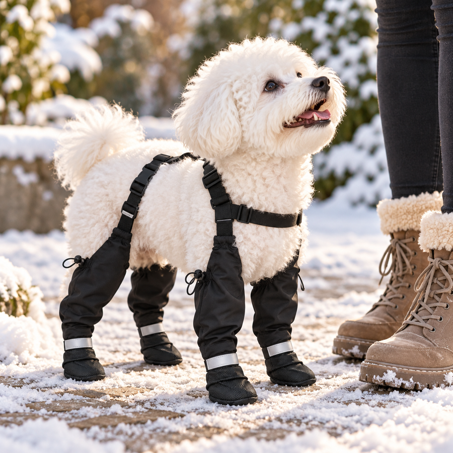 HeroStride™ Stay-On Dog Winter Boots