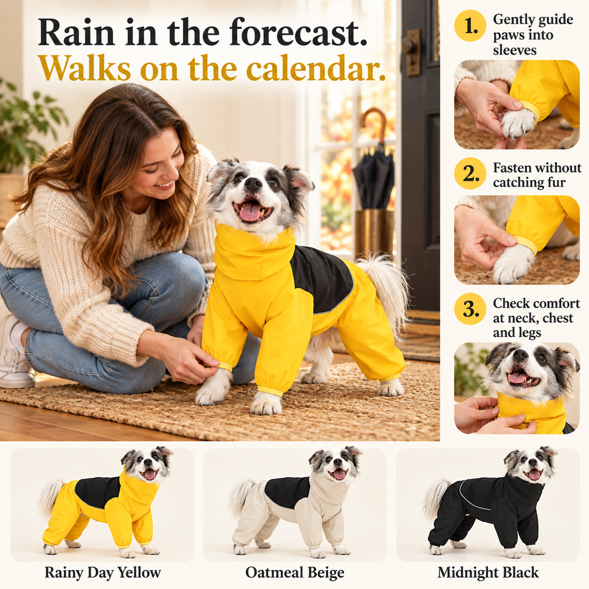 HeroShield™ Waterproof Dog Rain Suit